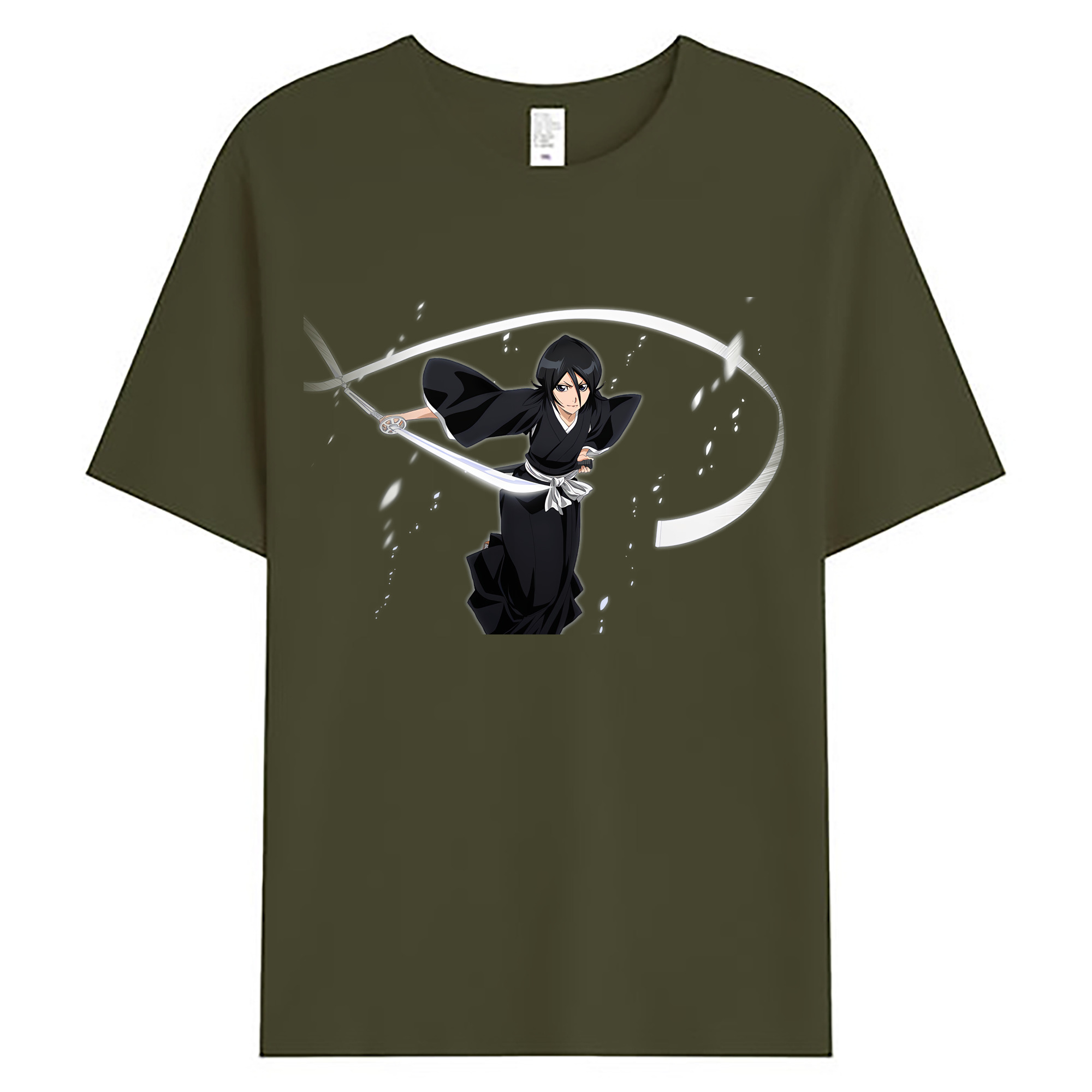 （画像用） ブリーチ 朽木ルキア BLEACH Kuchiki Rukia 綿100％ メンズ半袖Tシャツ｜肌触りやわらか＆通気性